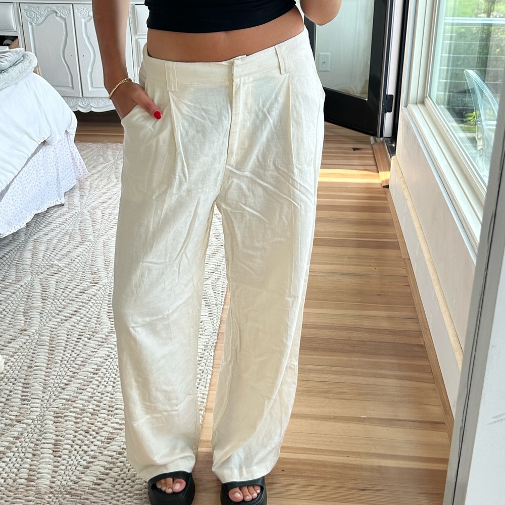 Princess Polly La Quinta linen pant
